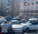 Ул. Фрунзе в Туле частично перекрыта из-за массового ДТП