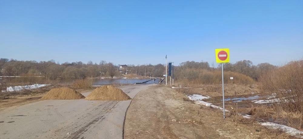 В Щекинском районе еще один мост закрыли для движения из-за половодья