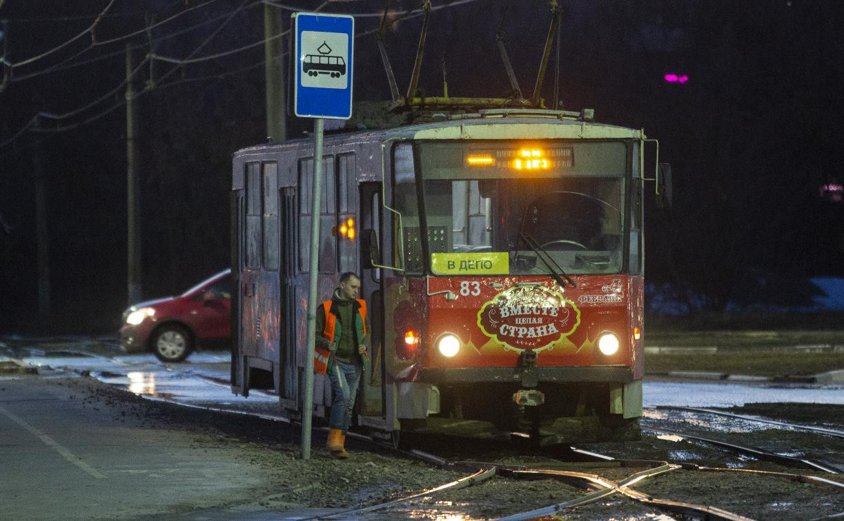В администрации Тулы объяснили, почему в Криволучье по вечерам проблемно добраться на трамвае