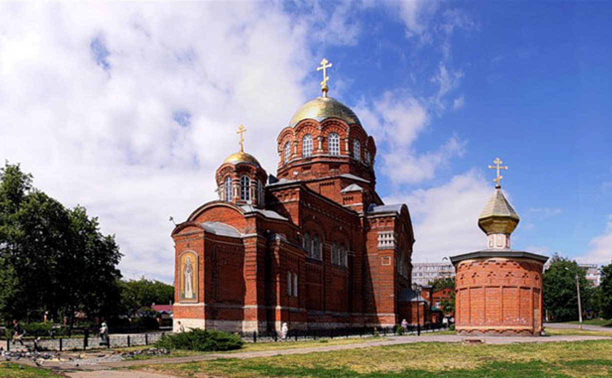 Церковь в заречье. Сергиевский храм Тула. Храм во имя преподобного Сергия Радонежского Тула. Храм в Заречье Тула
