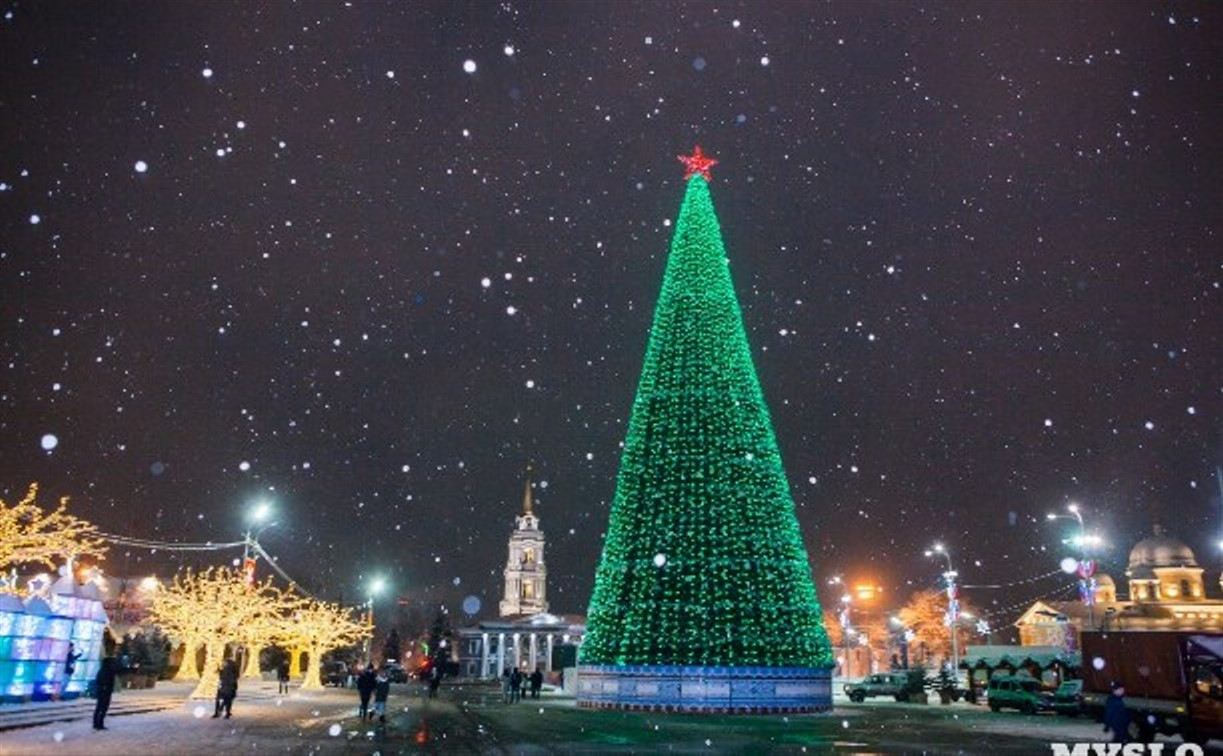 Тула вошла в топ-3 городов России с самыми высокими новогодними ёлками