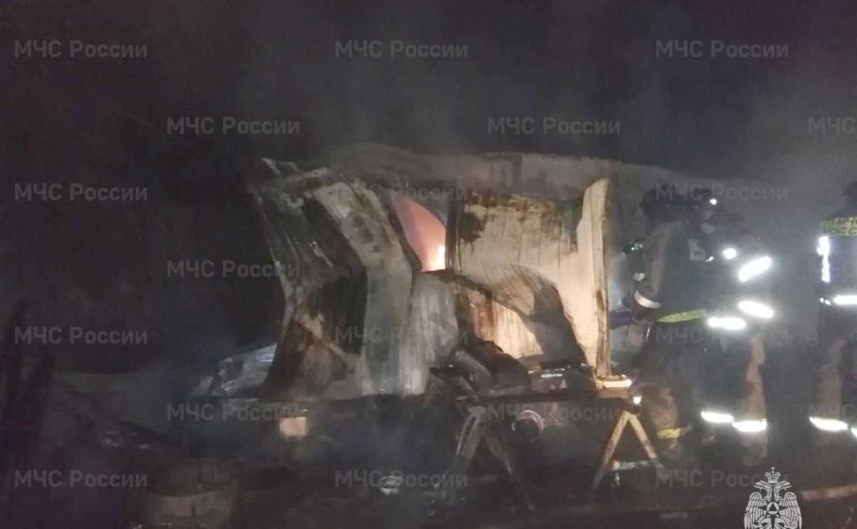 На пожаре в Кимовском районе погиб человек
