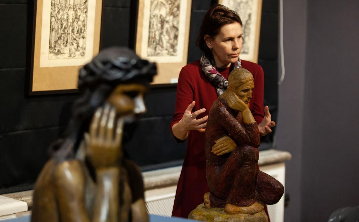 Выставку в Тульском музее изобразительных искусств пополнила скульптура «Моление в Гефсиманском саду» 