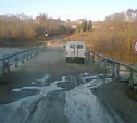 В Белёвском районе затопило мост