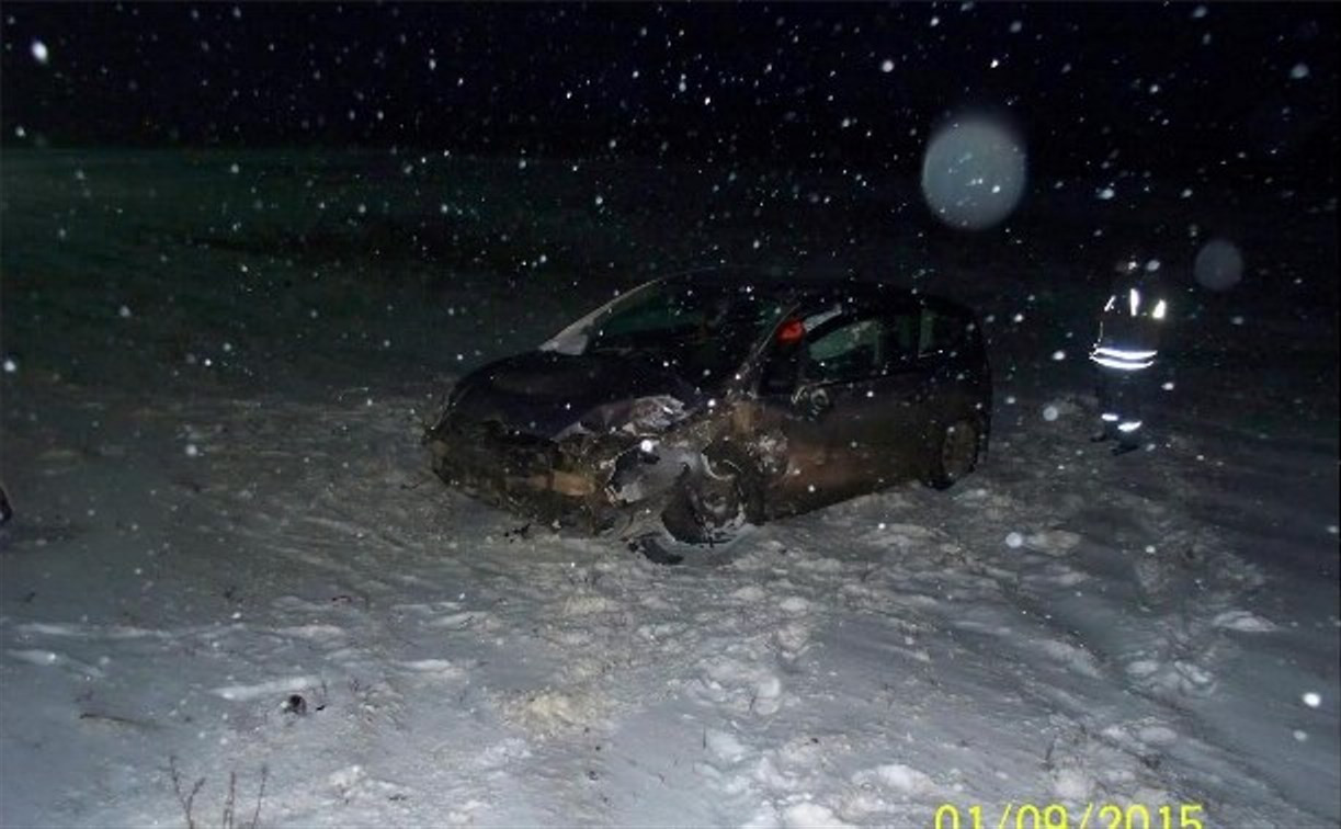 Из-за сильного снегопада в Тульской области произошло восемь серьезных ДТП