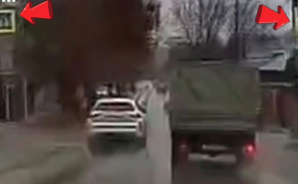 В Туле водитель Haval обогнал в запрещенном месте