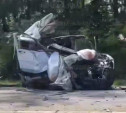 На трассе под Тулой Nissan сбил лося и врезался во встречный SITRAK