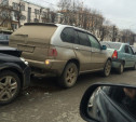 На проспекте Ленина столкнулись пять автомобилей 