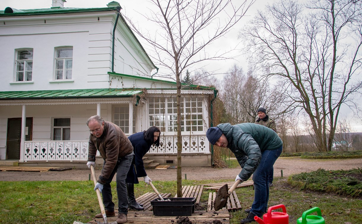 У Дома Льва Толстого в Ясной Поляне посадили молодой вяз - Новости Тулы и  области - MySlo.ru