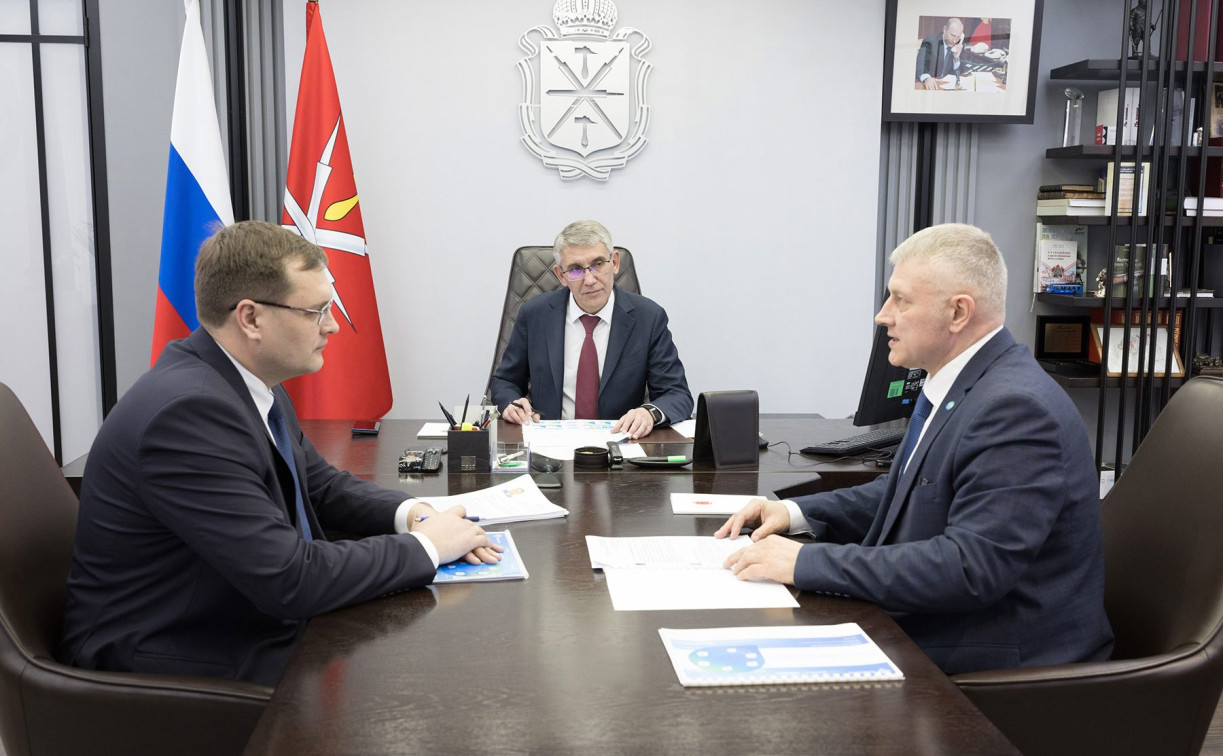 Губернатор встретился с новым главой тульского Росреестра Анатолием Гавриленко
