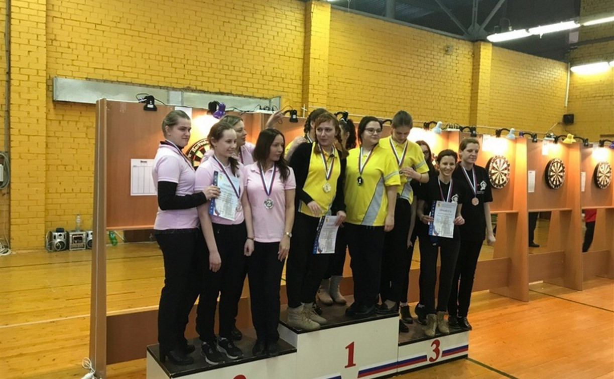 Женская команда из Тулы завоевала бронзу на чемпионате ЦФО по дартсу