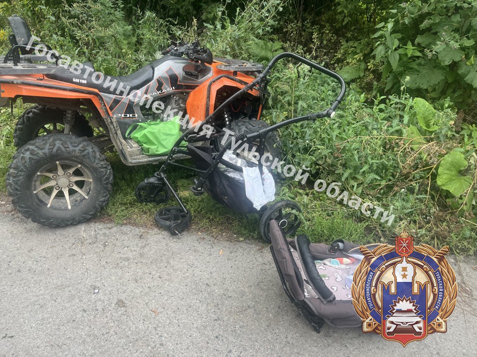 Под Тулой пьяный водитель на квадроцикле задавил 6-месячного ребенка: дело направлено в суд 