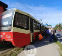 В Туле на ул. Металлургов задымился трамвай