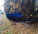 В Тульской области КамАЗ влетел в дерево: водитель погиб