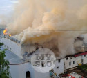 Крупный пожар в Щекино: репортаж с места событий