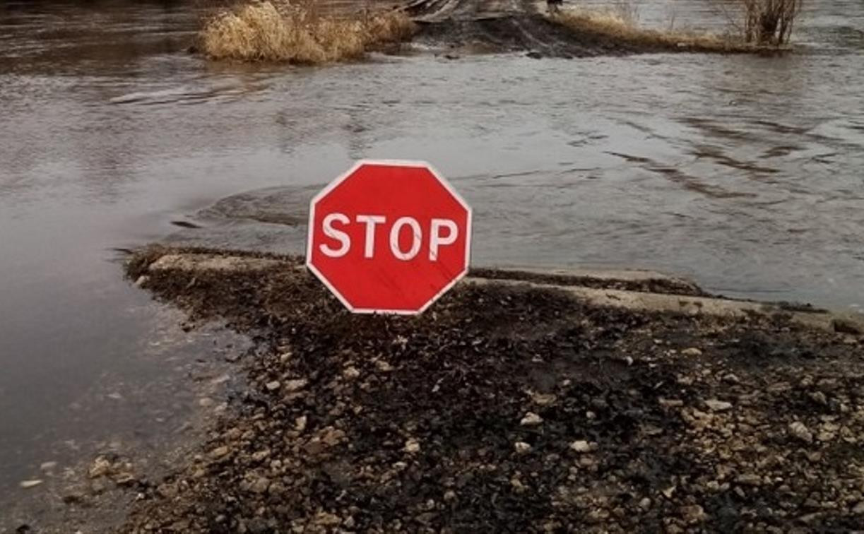 Паводок начался: в Тульской области затопило первый мост
