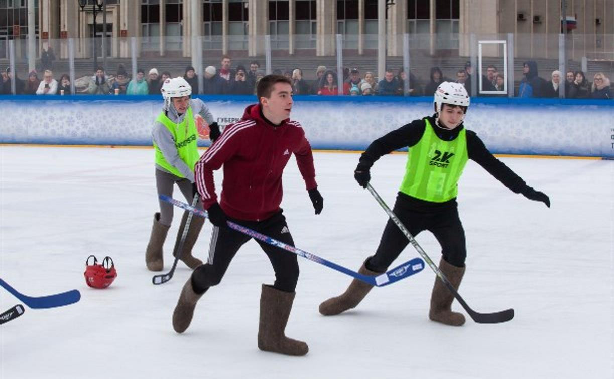 В Тульской области пройдет турнир по хоккею в валенках