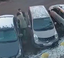 В Туле пешеход и автоледи подрались из-за парковочного места: видео