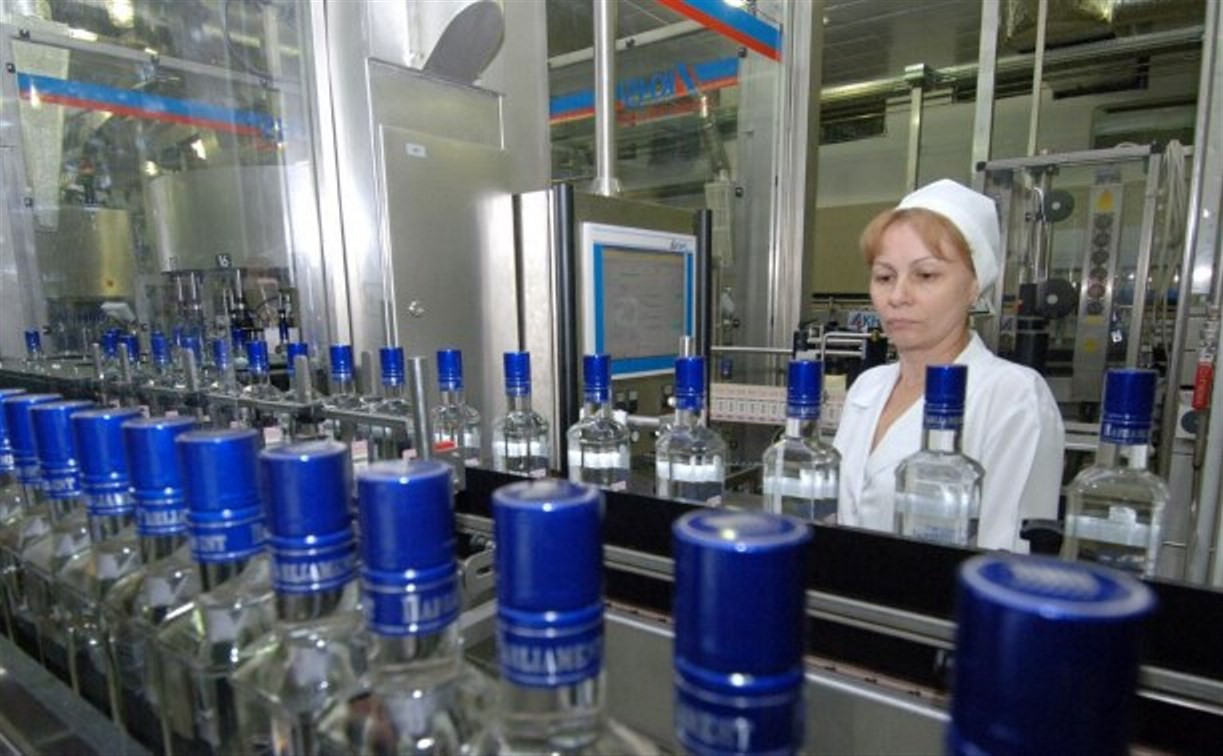 В 2014 году производство водки в России сократилось почти на четверть