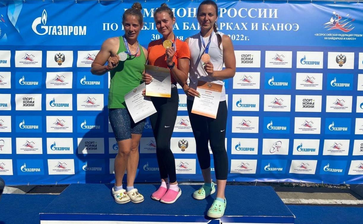 Тульские спортсменки завоевали медали чемпионата России по гребле на байдарках и каноэ