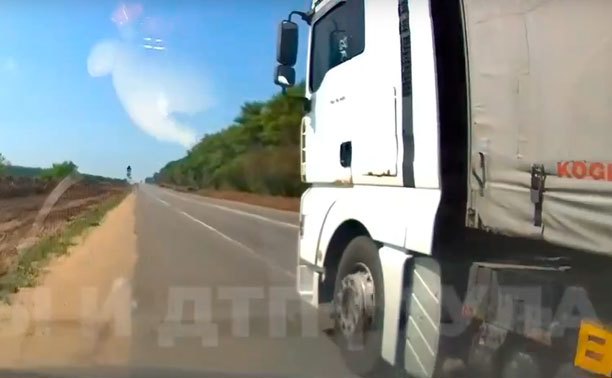 Под Тулой встретили опасную фуру