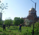 Возле храма Сергия Радонежского в Заречье начали разбивать сквер