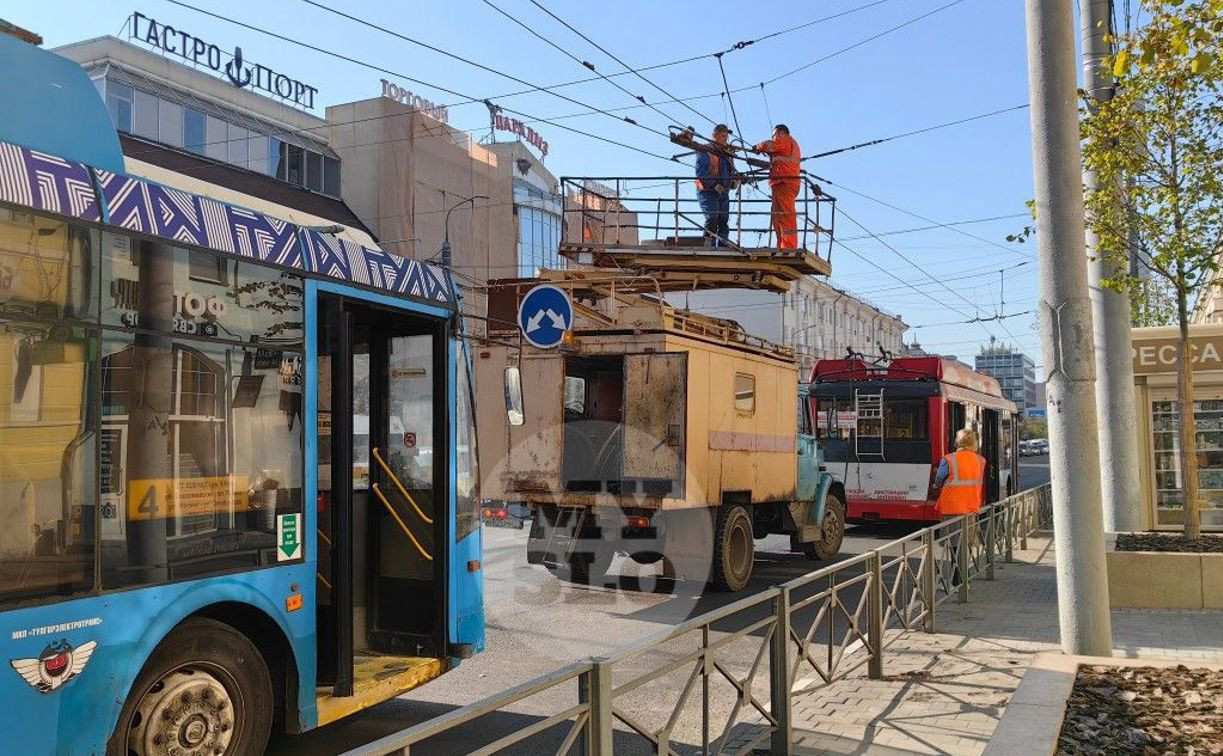 Движение троллейбусов в центре Тулы восстановлено