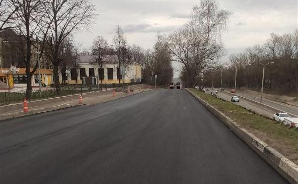 Дорогу на ул. Рязанской в Туле ремонтируют по новой технологии