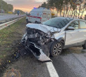 На трассе М-4 водитель Lada уснул за рулем и протаранил КамАЗ