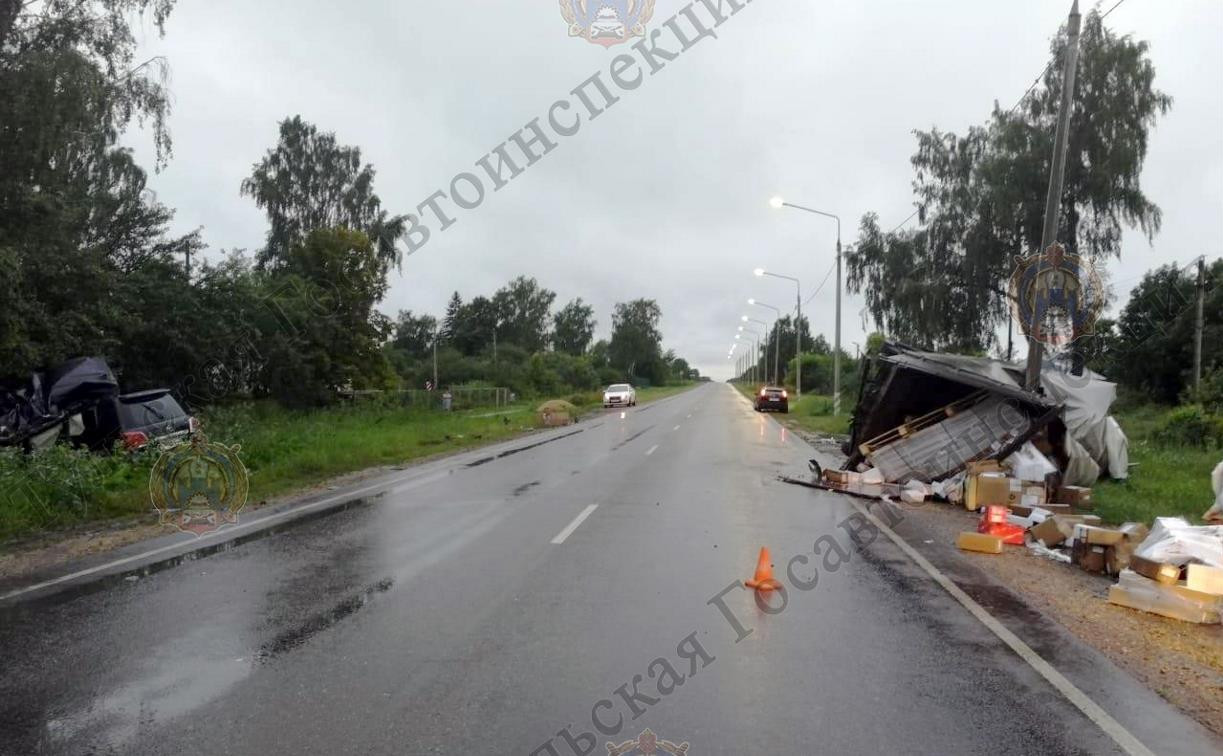 В Тульской области в страшном ДТП с грузовиком погиб мужчина