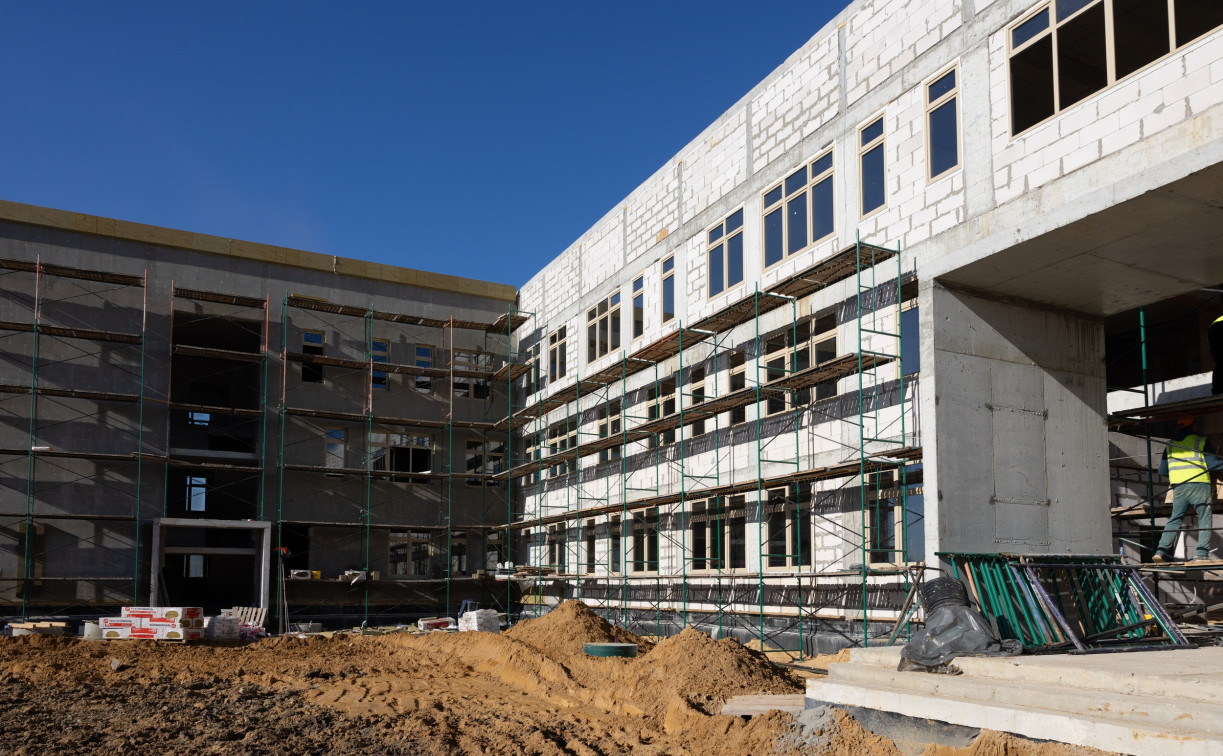 Как ведется строительство школы в тульском микрорайоне Суворовский-2