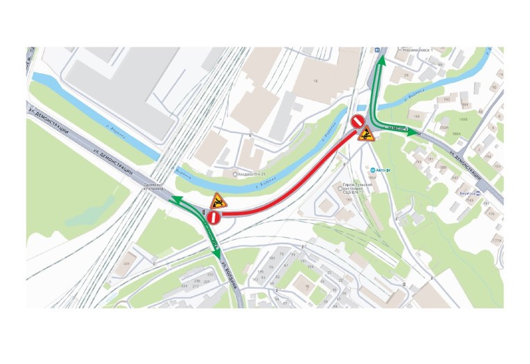 30 марта на улице Демонстрации в Туле ограничат движение