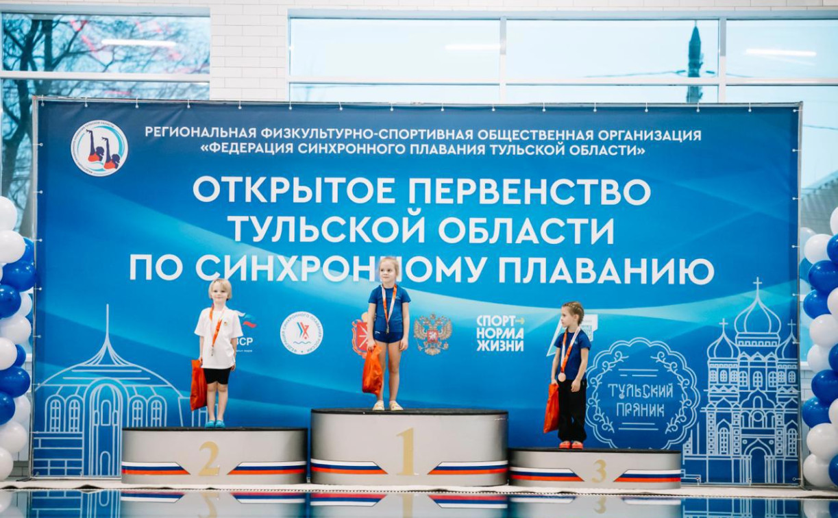 В ФОКе «Скуратово» проходит первенство Тульской области по синхронному плаванию