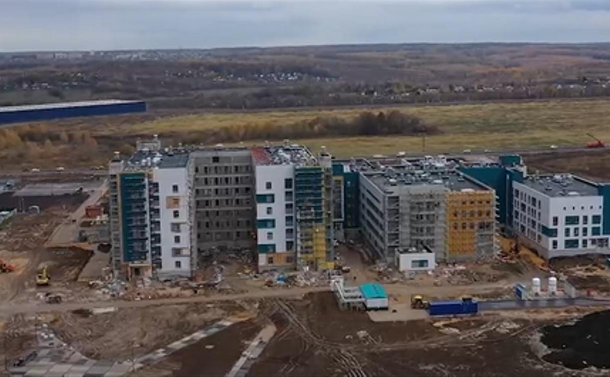 Как в Туле продвигается строительство онкоцентра: видео со стройплощадки