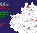Карта распространения коронавируса в Тульской области на 18 апреля