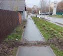Непознанное: в Заречье жители собрали на тротуаре «лежачего полицейского» из земли