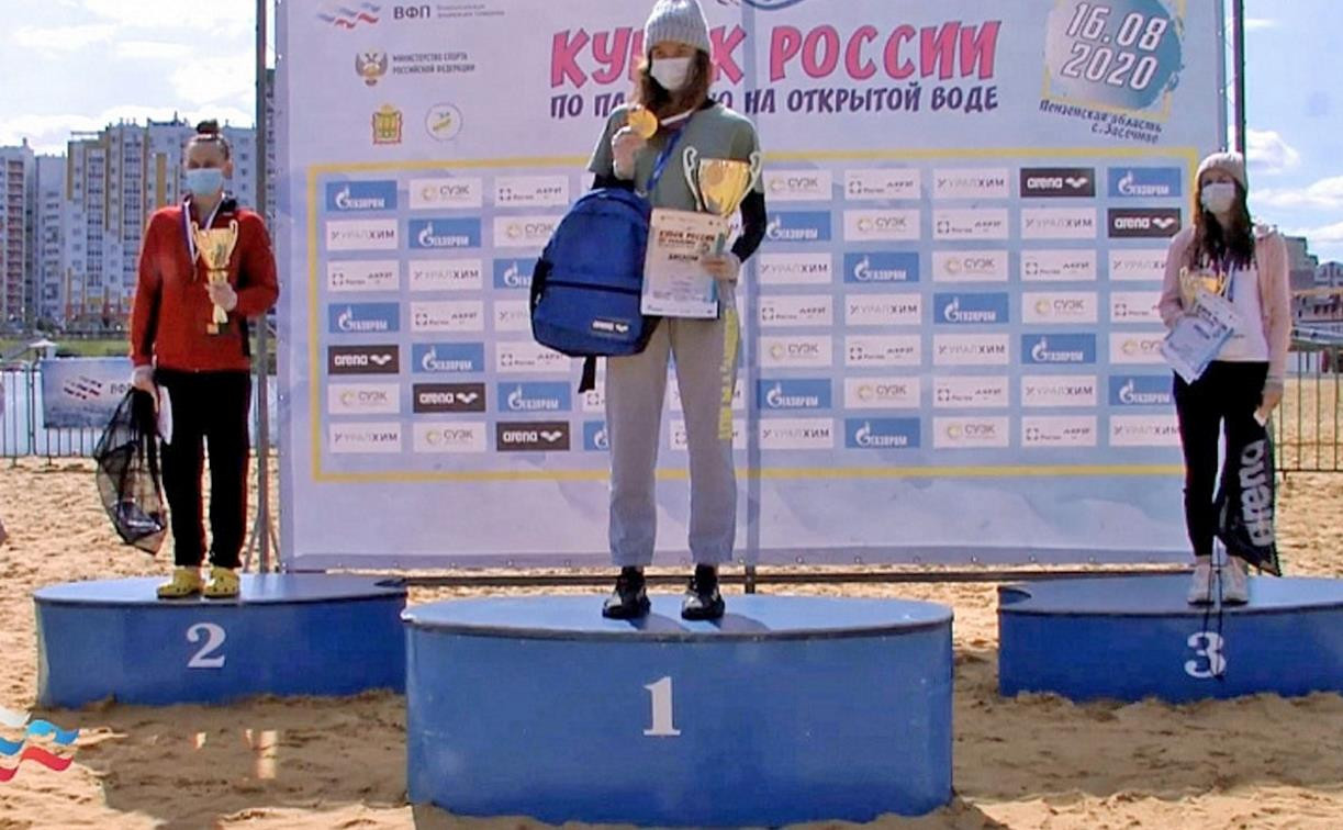 Тулячка стала победителем Кубка России по плаванию на открытой воде 2020 года