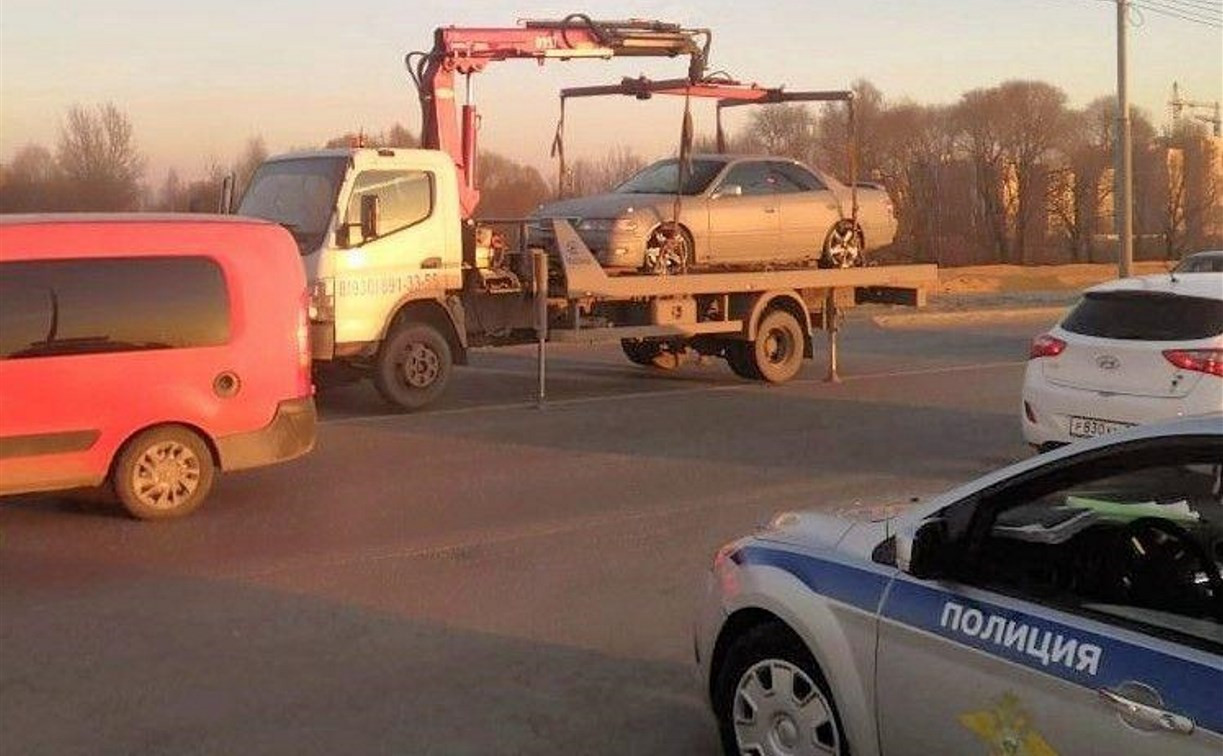 Машину тульского «дрифтуна» с проспекта Ленина забрала полиция 