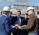 Алексей Дюмин проинспектировал строительство Ледового дворца в Туле