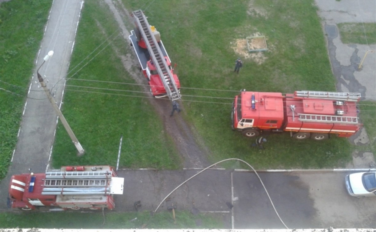 Рано утром на пожаре в Новомосковске погиб мужчина