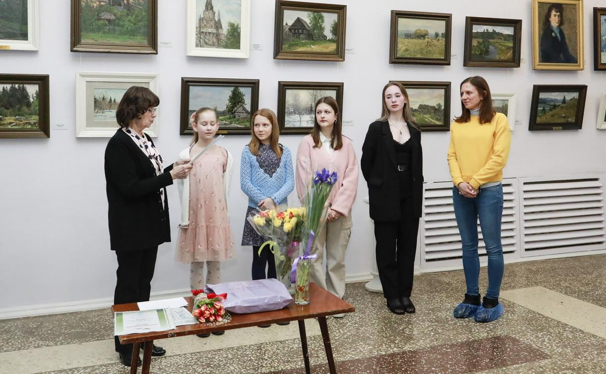 В музее П. Н. Крылова открылась выставка работ юных художников