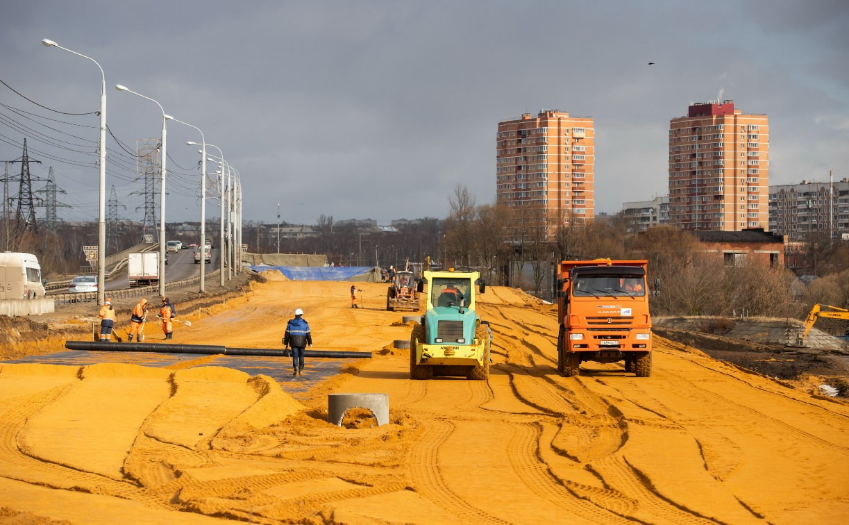 Министр транспорта РФ проверил, как идет строительство Восточного обвода в Туле