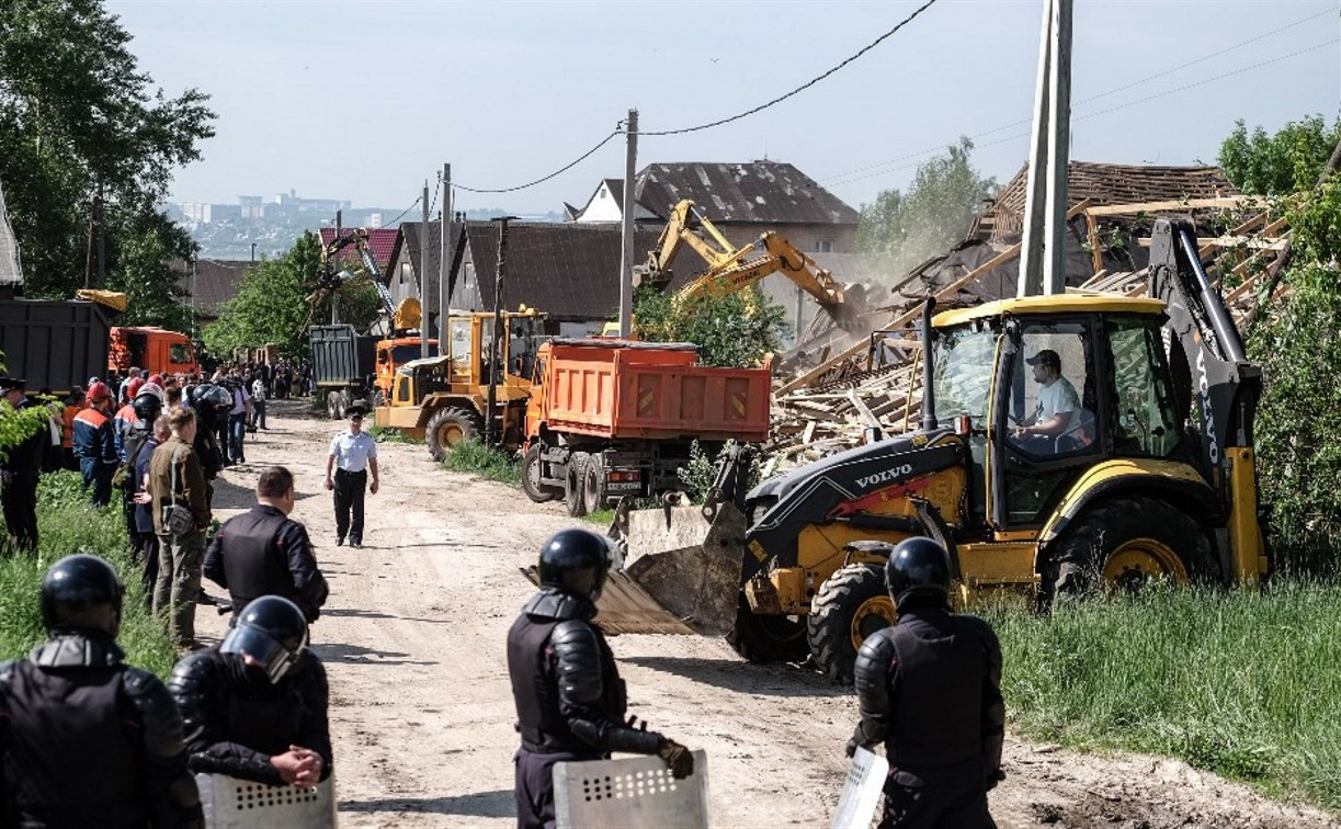 Службы полностью готовы к сносу очередных домов в Плеханово