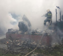 В тульской деревне Помогалово дотла сгорел жилой дом
