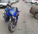 В Новомосковске мотоцикл попал в ДТП