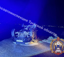 В Киреевском районе УАЗ улетел в кювет и перевернулся 