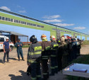 Пожарные провели учения на предприятии в Узловском районе