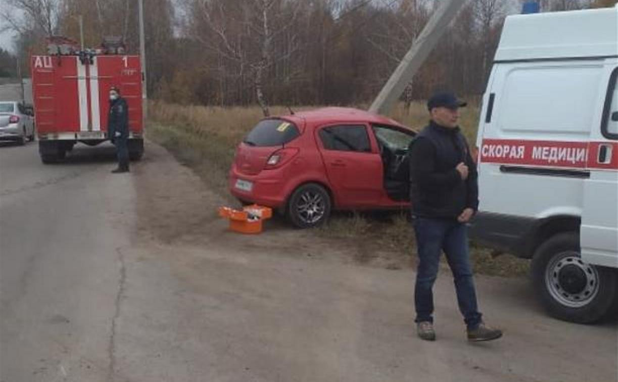 Тулячка, врезавшаяся на Opel Corsa в столб, умерла, не приходя в сознание