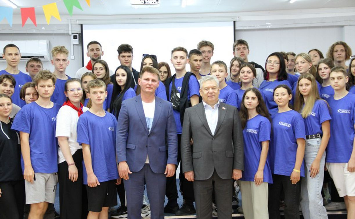 Николай Воробьев встретился с ребятами из Запорожской области