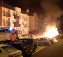 В Туле в микрорайоне Левобережный ночью сгорели три авто